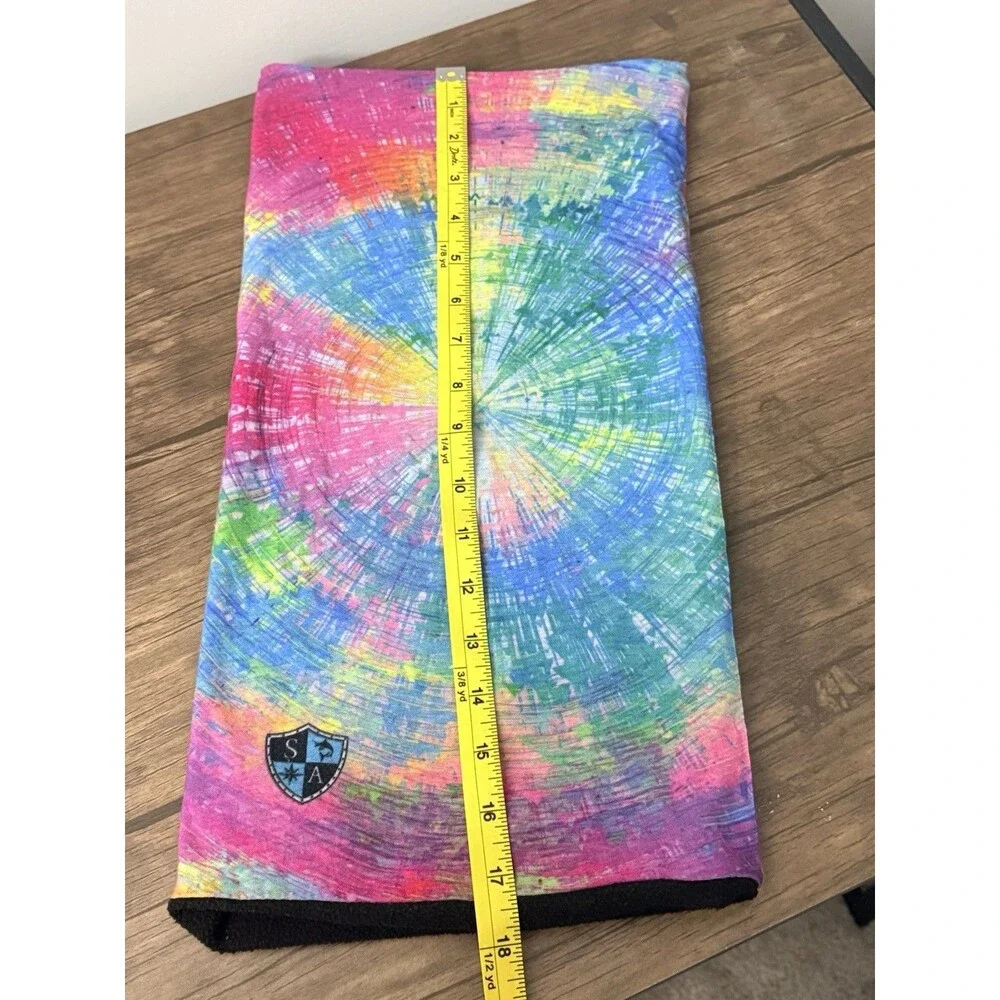 Salt Armour Co. TieDye Rainbow Thermal Fleece Lined Face Mask Ski Buff Neckware